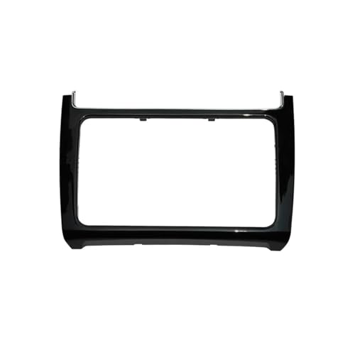 Marco de Radio para VW para Polo 2014 2015 2016 2017 Automóvil Tablero De Instrumentos Panel Marco Kit Radio Audio Fascia Trim Bezel(Negro Piano)