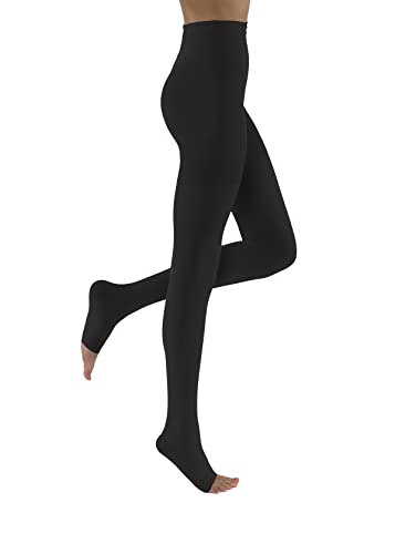 Image of JOBST Relief Waist High 15-20 mmHg Compression Stockings Pantyhose, Open Toe