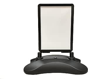 Techness uk ltd A2 WATERBASE Pavement Poster Sign A-Board- SNAP Frame Shop Display Stand (A2 Black)