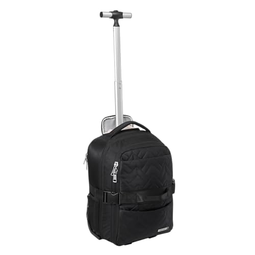 Cabin Max Evos Sac de Voyage Extensible, 40x30x15 > 40x30x20 cm, Sac à Dos/Chariot sous Le siège, Noir, Trolley, Bagage à Main