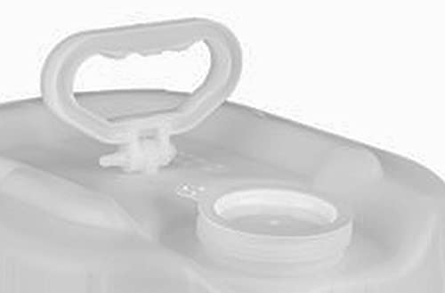 5 Gallon Rectangular Closed-Head Plastic Jugs,Screw Cap,Natural #TOP1