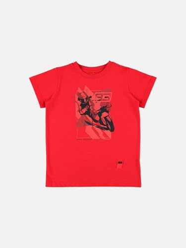 T-Shirt Enfant Marc Marquez rouge parfait pour les journées d'école et de loisirs