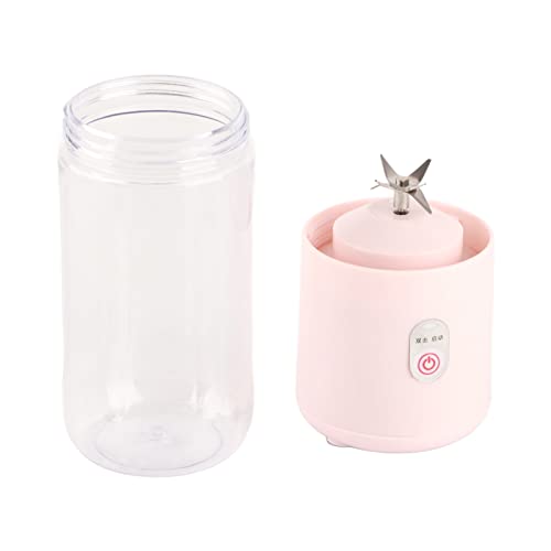 Liquidificador Espremedor Portátil, Mini Extrator Rosa Portátil de 500ml, 6 Lâminas de Folhas, Fabri