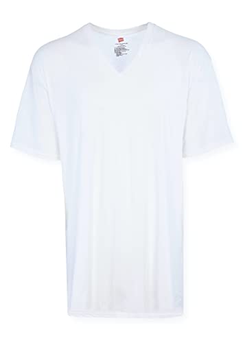 Hanes Men’s Tall V-Neck Undershirts – Tagless 100% Cotton Multipack, Lightweight Base Layer Camisetas para Hombre Alto2