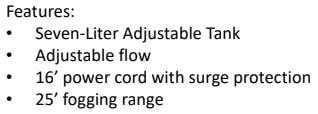 Miniatura 6 de Pulverizador  Nebulizador  Mister - Versátil y eficiente para rociar soluciones líquidas - Uso en exteriores e interiores - Limpieza, desinfección