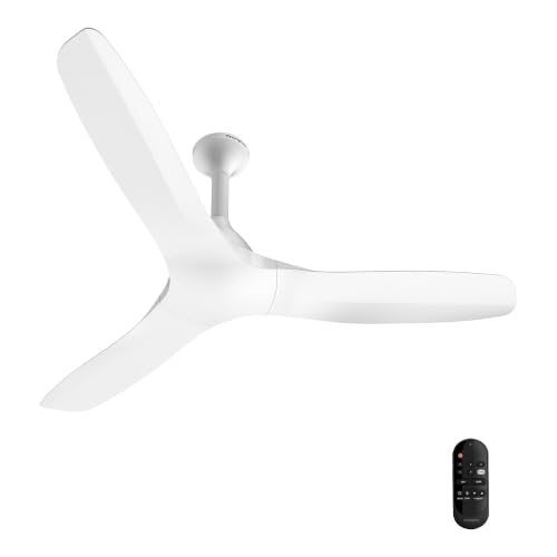 Image of Crompton Silent Pro Fluido Wave 1200mm iOT BLDC Ceiling Fan | Luxury Design | Wi-Fi, Bluetooth & Remote | Alexa & Ok Google | Fine Speed Tuning | Low Noise | 4 Year Brand Warranty | Conch Cream