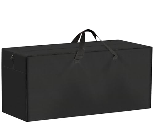 LTHCCOU Folding Bench Storage Bag, 37.5"X13"X4.9" Heavy Duty Waterproof Carrying Bag for 6ft Plastic Folding Bench, Picnic Collapsible Bench Seating Cover with Durable Zipper & Shoulder Strap, Black