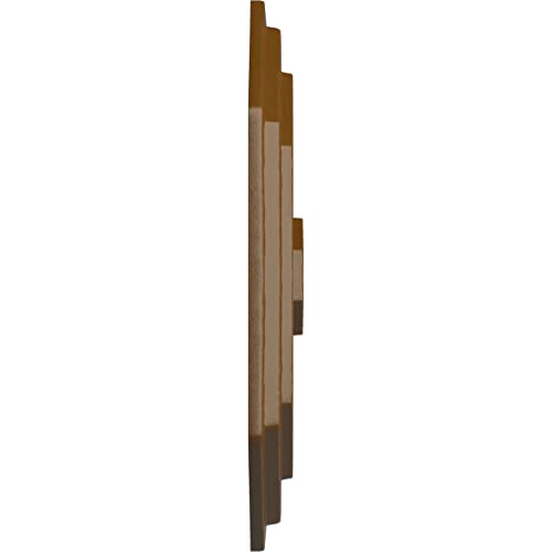 Image of Ekena Millwork CM25FESTF 25-1 /4 inch x 17-1 /4 inch x 1-3 /4 inch Felix Ceiling Medallion, Smokey Topaz