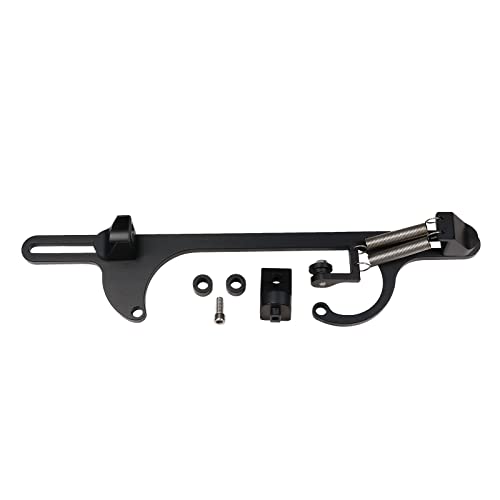 WOWYZL Throttle Cable Bracket for 4150 4160 Series Adjustable Aluminum Carburetor Bracket (Black)