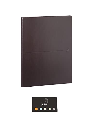 Lot Agenda Oxford First Semainier 21 * 27cm Aout 2026 Aout 2027 + 1 Index Adhésif Blumie (Marron)