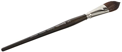 Image of Escoda Ultimo Series 1523 Artist Watercolor and Acrylic Paint Brush, Synthetic Squirrel, Flat Filbert, Size 3 /4 inch