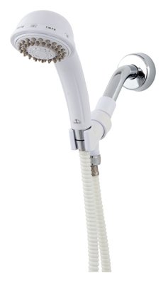 Cabezal de ducha con masaje Whedon AFM5C blanco
