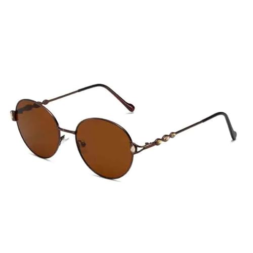 Lunettes de soleil rondes vintage unisexes avec protection UV400 pour le voyage