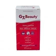 Silicium G7 Beauty 60 Comprimidos – Pack de 2 Unidades (120 Comprimidos en Total), Formato Ahorro con Silicio Orgánico, Vitamina E y Selenio para el Cuidado de la Piel, el Cabello y las Uñas