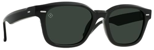 RAEN Carby Sunglasses - Recycled Black/Green Polarized