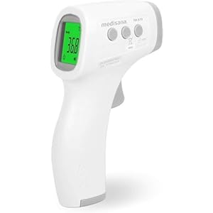 medisana TM A79 contactloze infraroodthermometer, klinische thermometer, contactloze voorhoofdthermometer voor volwassenen, kinderen en baby’s