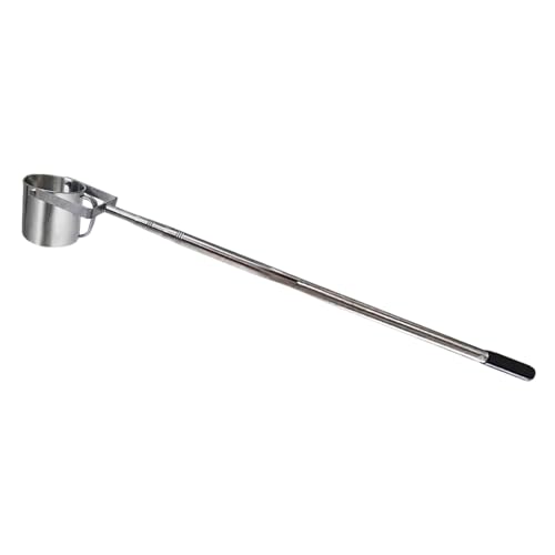 Cucharón muestreador de acero inoxidable de 500/1000 ml con pértiga telescópica para muestreo de agua, ideal para laboratorios de monitoreo de agua, alimentos y bebidas, 1000 ml, 1,17-4 m (3,8-13 pie