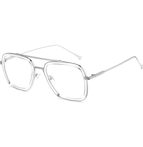 Image of ARICKS Tony Stark Style Blue Light Blocking Glasses for Men Women, Iron Man and Spider-Man Computer Gaming Glasses by Computer /Tablet /Laptop /Mobile