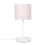 Matière : Métal Paris Prix Lampe de Chevet Enfant Chat 36cm Rose