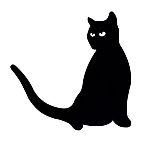 Dapuly Metal Artificial Stakes, Halloween Black Witch Cat Kettle Silhouette Backyard Lawn Decor Garden Statues Decoration Ornament for Lawn and Flower Pots Cover