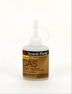 3M Scotch-Weld CA5 Instant Adhesive, 2000 cps Viscosity, 1 oz Bottle, Clear