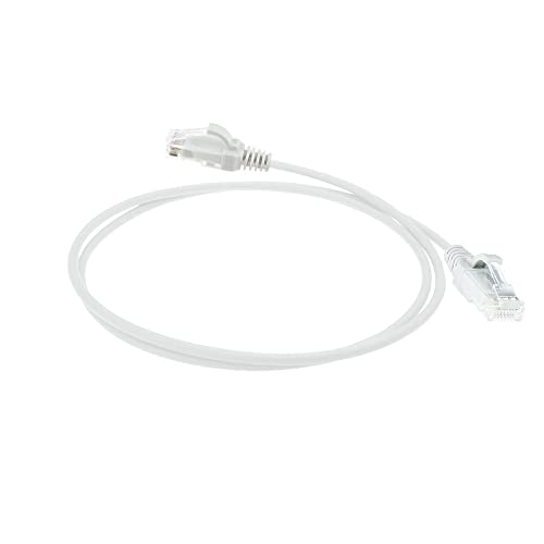 ACT Cat6 Network Cable, U/UTP LSZH LAN Cable, Thin 3.8 mm Slimline, Flexible Snagless Ethernet Cable with RJ45 Connector - Image 2