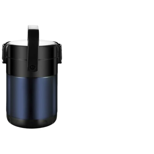 YAKINO 断熱弁当箱セット ランチジャー 大容量 ステンレス 保温ランチジャー フードジャー ポータブルお弁当箱ランチボックス フードコンテナ 通勤 運動会 通学 キャンプ 2段 /3段/4段 (ピンク,2層) (1.9L-2番目のグリッド,ピンク)