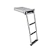 WARRIOO Pack of 1 Multi Purpose Marine Ladder Stainless Steel 3 Step Slip Salt Applications Marine Ladder
