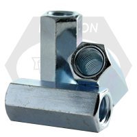 Steel Hex Coupling Nut, 1"-14 x 1-3/8" x 2-3/4", Zinc Plated, 1-14" Thread Size, 1-3/8" Width, 2-3/4" Length, Grade A Steel Meets A563 Specifications