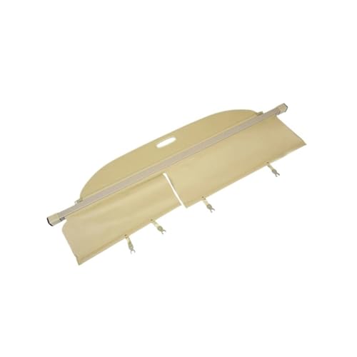 Cache-bagages arrière pour Ford Edge 2009-2015 beige avec tablette arrière rétractable