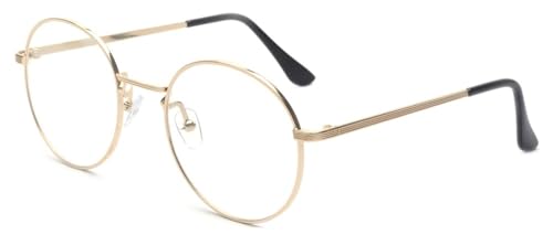 Outray Retro B236 Round Metal Clear Lens Glasses