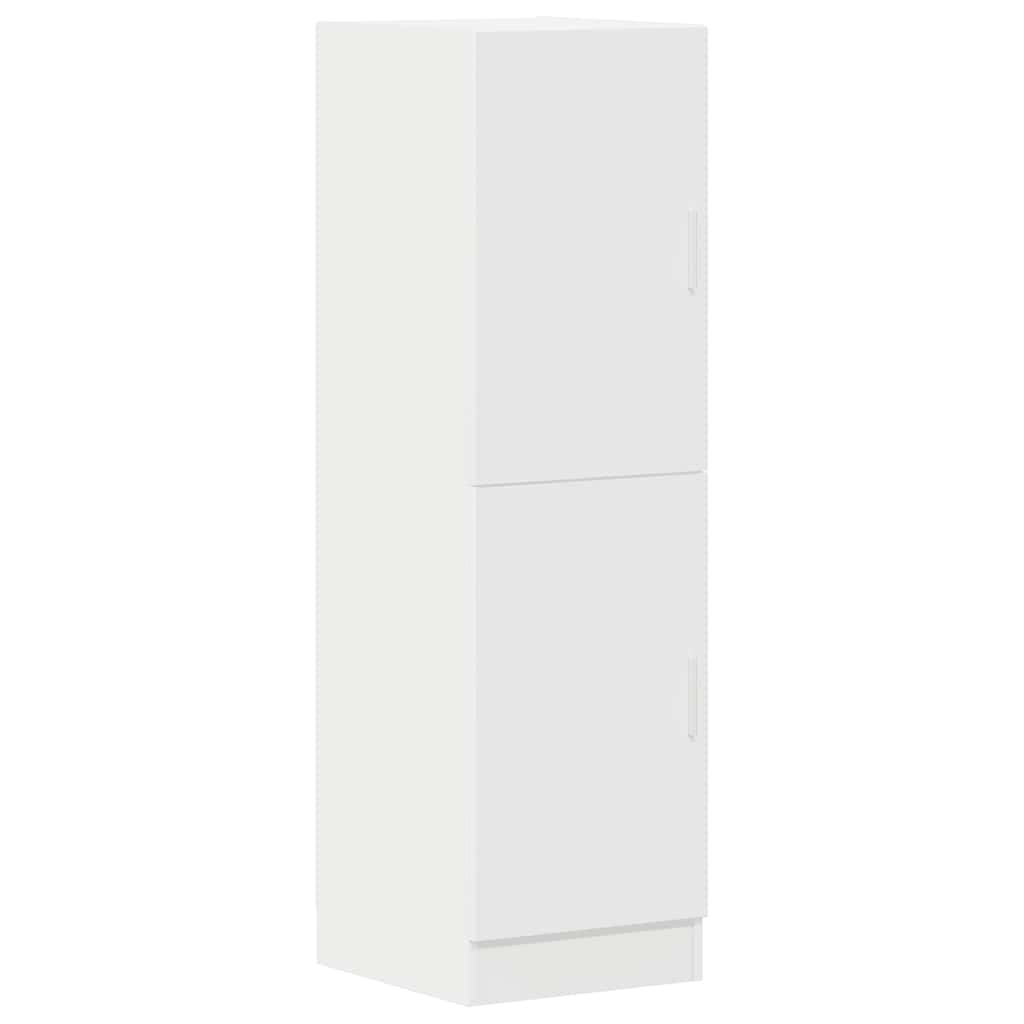 Juego de 3 piezas de armario de cocina en color blanco, moderno armario de almacenamiento de madera, cocina versátil con puertas y compartimentos abiertos, dimensiones 133 x 41,5 x 131,5 cm