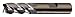CLEVELAND Sq. End Mill,Single End,Pow Met,3/8" C42508
