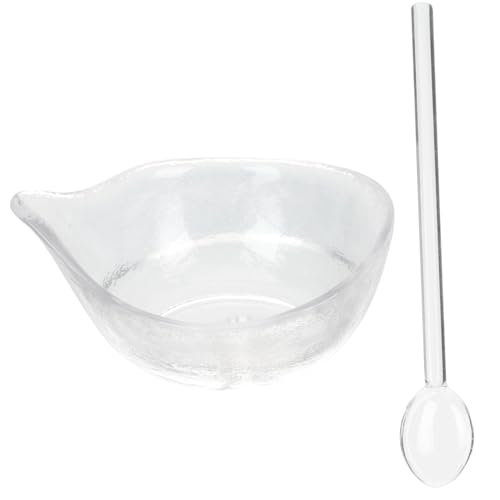 Bol de vidrio para mezclar esencial Aceite Esencial y Máscara DIY miniatura 1