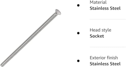 20 Extra Long Socket / Plug Screws Electrical M3.5x75mm