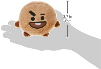Aurora, 61509, BT21 SHOOKY Palm Pal, 13cm, Eco-Friendly Plüschtier, Braun