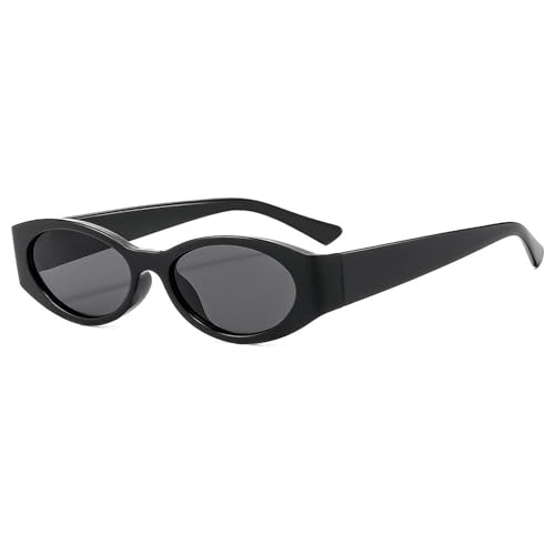 Retro Oval Sunglasses for Women 90s Design Small Brown Sun Glasses UV Protection Y2k Trendy Narrow Shades2