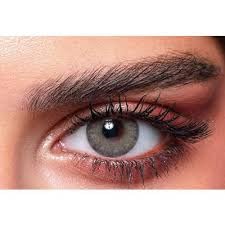 Bellla Contact Lenses - Elite - Plano/Powerless Colored Lenses (Emerald Green, Gray Olive, Midnight Blue, Silky Gray, Crystal N) (Gray Olive)