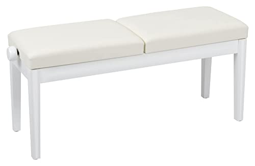 Classic Cantabile Banc de piano deux places blanc brillant - Les Beatles, Paul McCartney, John Lennon, RIngo Starr, George Harrison Classic Cantabile Banc de piano deux places blanc brillant – Image 7