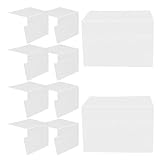 Alipis 10 Stück Teiliges PVC Etikettenhalter Transparent Preisschildhalter Regalbeschilderung Gerade Winkel Display für Laden Bibliothek Buchhandlung Kleidungsladen Vielseitiger