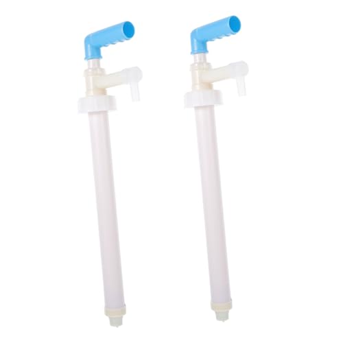 SHERCHPRY 2pcs Bucket Liquid Dispenser Hand Press Pump Made of Sturdy Plastic Easy to Use Hand Pump for Liquid Transfer