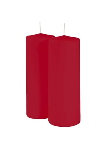 Candele cero diametro 7 cm altezza 20 cm - 2 pezzi - Colore Pumpkin - Cereria Di Giorgio