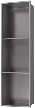Wall Shampoo Storage Cabinet Stainless Steel Recessed Wall Niche Shower Caddy Cream Color 320x320x125mm Organized Niche Boxes for