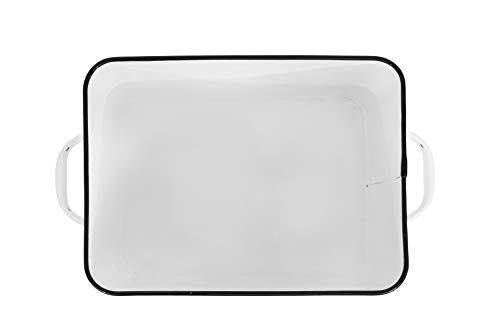 Creative Co-Op Distressed White Bread Box with Lid