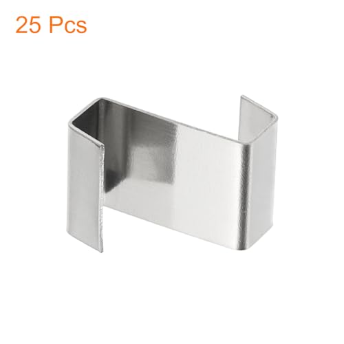 Clips de vidrio tipo Z uxcell evitan caídas de paneles de invernadero con acero inoxidable 4