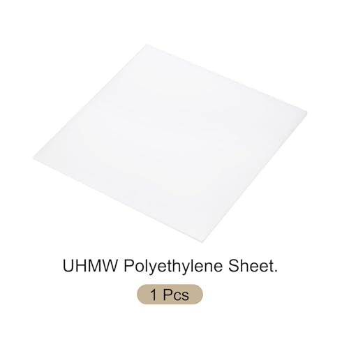 Image of 10 x 10 Inch UHMW Polyethylene Sheets, 1 /16 Inch Thick Ultra High Molecular Weight White Plastic Sheet [for Home, Industrial]