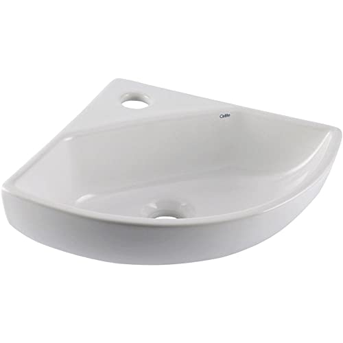 Lavatório Suspenso Celite Canto Oval 34x42x34cm Branco