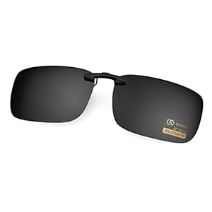 Goiteia Polarized Clip On Sunglasses Over Prescription Glasses Men Women