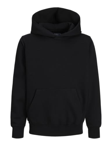 JACK & JONES Sweat Hood Jjeurban Edge Sudadera con Capucha Noos Jnr, Negro, 152 para Hombre