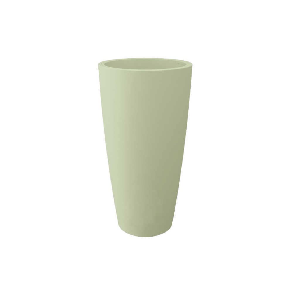 Nicoli 3833SA Origin Decor Injection Moulding Slim Arkè Vase, Sage, 33 cm
